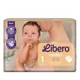 Մանկական տակդիր Libero Comfort  N1 (2-56կգ), 43 հատ + N2 (3-6կգ), 34 հատ