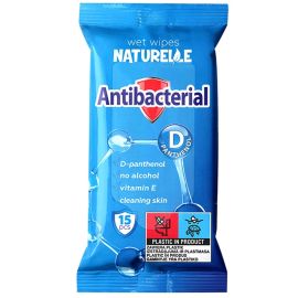 Խոնավ Անձեռոցիկ Naturelle Antibacterial 15 հատ