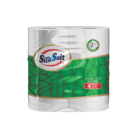 Զուգարանի թուղթ Silk Soft 3 շերտ 4 հատ