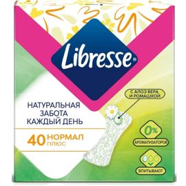 Ամենօրյա միջադիր Libresse Natural Care Pantyliners Normal 40 հատ