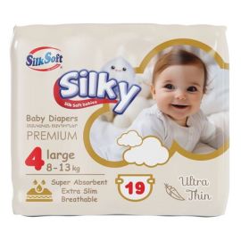Տակդիր մանկական Silk Soft N4 Large (8-13կգ), 19 հատ