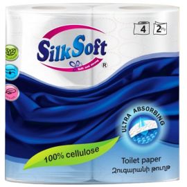 Զուգարանի թուղթ Silk Soft 2 շերտ 4 հատ 