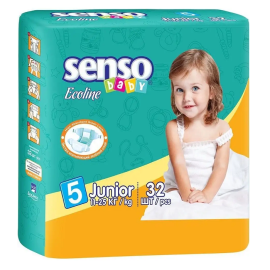 Մանկական տակդիր Senso Baby Ecoline Junior N5 (11-25կգ), 32 հատ