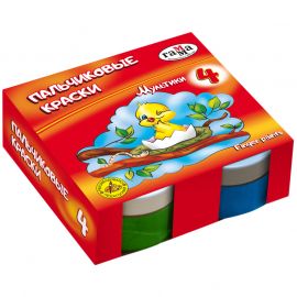 Ներկ մատերով ներկելու Гамма "Мультики" 4 գույն 50մլ