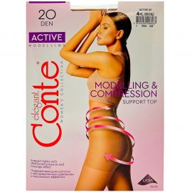 Զուգագուլպա Conte Active 20 Den 4L Bronz