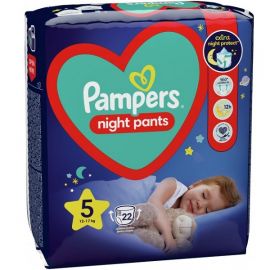 Մանկական տակդիր-վարտիք գիշերային Pampers Night Pants N5 (12-17կգ), 22 հատ