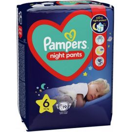 Մանկական տակդիր-վարտիք գիշերային Pampers Night Pants N6 (15+կգ), 19 հատ