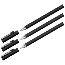 Գրիչ գնդիկավոր Berlingo "DoubleBlack" կապույտ (0,7մմ)