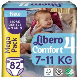Մանկական տակդիր Libero Comfort N4 (7-11կգ), 82 հատ