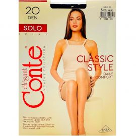 Զուգագուլպա Conte Solo 20 Den 5XL Nero