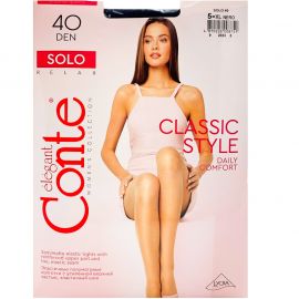 Զուգագուլպա Conte Solo 40 Den 5XL Nero