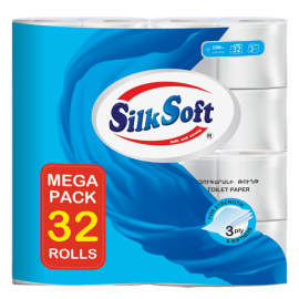 Զուգարանի թուղթ Silk Soft 3 շերտ 32 հատ