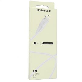 Լիցքավորման Լար BOROFONE Lightning BX18 1մ․ սպիտակ