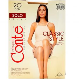 Զուգագուլպա Conte Solo 20 Den 5XL Natural