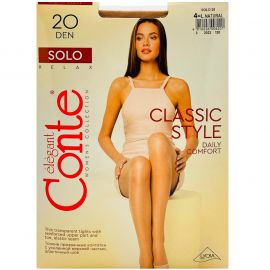 Զուգագուլպա Conte Solo 20 Den 4L Natural