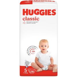 Մանկական տակդիր Huggies Classic N5  (11-25 կգ), 58 հատ