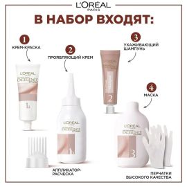 Մազի ներկ L'Oreal Paris Excellence №4U Универсальный каштановый