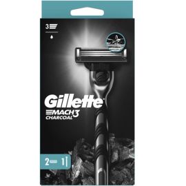 Սափրիչ Gillette Mach3 Charcoal Razor 2 փոխարինվող գլխիկով