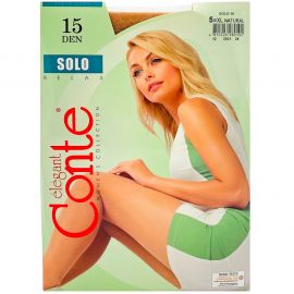 Զուգագուլպա Conte Solo 15 Den 5XL Natural