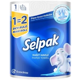 Թղթյա սրբիչ Selpak Towel 1=2 Maxi Roll 3շերտ