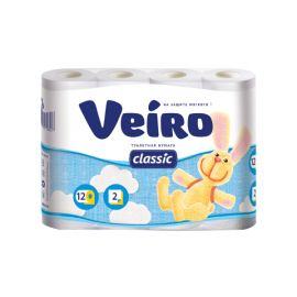 Զուգարանի թուղթ Veiro Classic 12 հատ երկշերտ