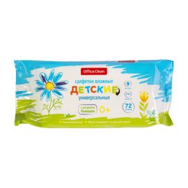 Մանկական խոնավ անձեռոցիկ OfficeClean 72 հատ ունիվերսալ