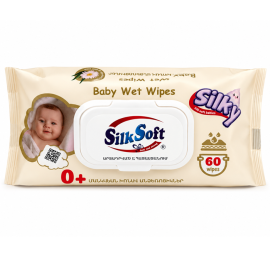 Խոնավ անձեռոցիկ մանկական Silk Soft Silky 60հատ