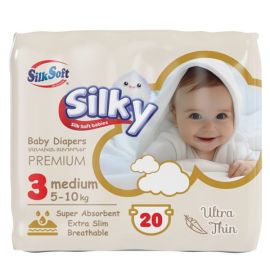 Մանկական տակդիր Silk Soft N3 Medium (5-10կգ) 20 հատ 