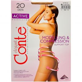 Զուգագուլպա Conte Active 20 Den 4L Natural