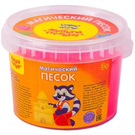 Կինետիկ ավազ տարայով Мульти-Пульти "Магический песок" Վարդագույն