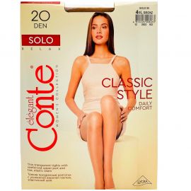 Զուգագուլպա Conte Solo 20 Den 4L Bronz