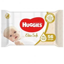 Խոնավ անձեռոցիկ մանկական Huggies Elite Soft 56 հատ