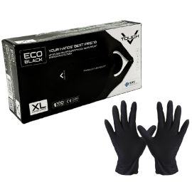 Ձեռնոցներ մեկանգամյա օգտագործման Eco Black V Touch XL