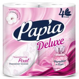 Զուգարանի թուղթ Papia 4 շերտ 4 հատ Deluxe Paradiso Fiori