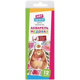 Ջրաներկ ArtSpace մեղրային հիմքով 12 գույն