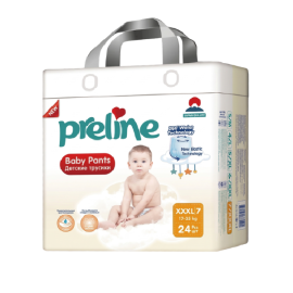 Մանկական տակդիր-վարտիք Preline N7/XXXL (17-35կգ) 24 հատ