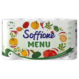 Թղթյա սրբիչ Soffione Menu 4hատ 2շերտ