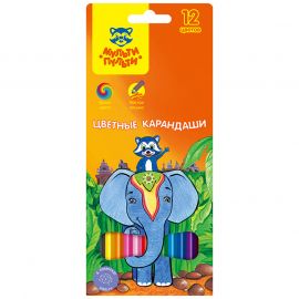 Գունավոր մատիտներ Мульти-Пульти "Енот в Индии" 12 գույն