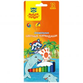 Գունավոր մատիտներ Мульти-Пульти "Енот в Карибском море" 12 գույն