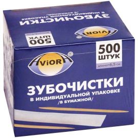 Ատամի փայտիկ Aviora 500 հատ 