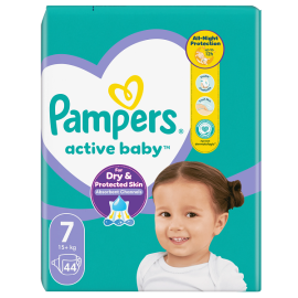 Մանկական տակդիր Pampers active baby N7 (15+ կգ) 44 հատ
