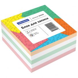 Նշումների թուղթ OfficeSpace 8*8*4սմ․ գունավոր