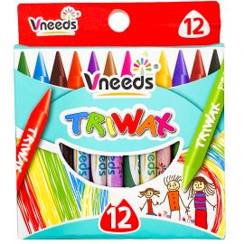 Յուղամատիտներ գունավոր Vneeds V1010 12 գույն