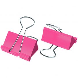 Թղթի սեղմակ 19մմ Berlingo ( 10 հատ ) Գունավոր - Վարդագույն