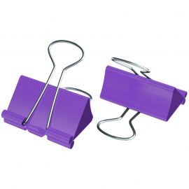 Թղթի սեղմակ 19մմ Berlingo ( 10 հատ ) Գունավոր - Մանուշակագույն