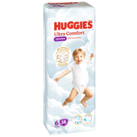 Մանկական տակդիր-վարտիք Huggies Ultra Comfort Boy N6 (15-25 կգ) 38 հատ