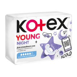 Կանացի միջադիր Kotex Young Night 6 հատ