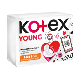 Կանացի միջադիր Kotex Young Normal 8 հատ