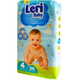 Մանկական տակդիր Leri Baby N4 (9-18 կգ), 56 հատ