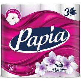 Զուգարանի թուղթ Papia 3 շերտ 32 հատ Bali flower